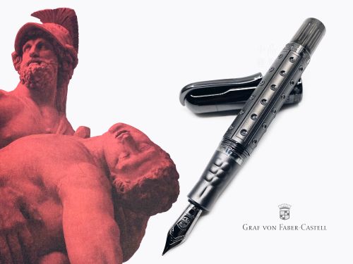 德國 Graf von Faber-Castell Pen of the year 2020年度限量筆 Sparta 斯巴達傳奇 限量270支 18K金 鋼筆（奢華黑色款）