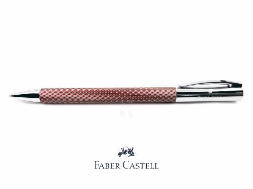 德國 Faber-Castell 輝柏 Ambition 成吉思汗 印度繩紋 繩紋飾 原子筆（紅色）